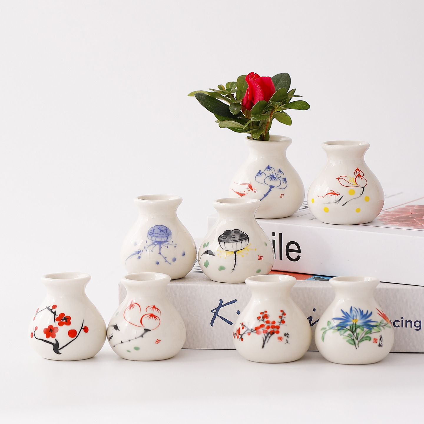 Hydroponic Grow Pod - Vaso in ceramica retrò, piccolo vaso