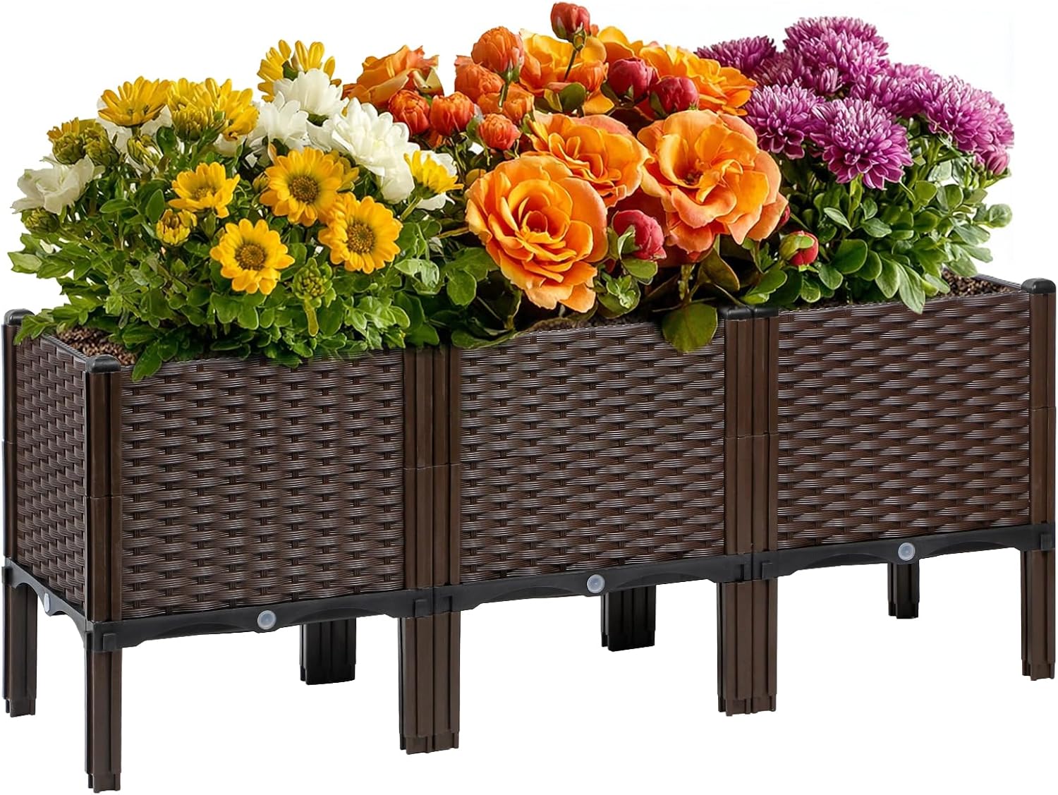 Self Watering Planter - Fioriera da Giardino in Rattan, Colore