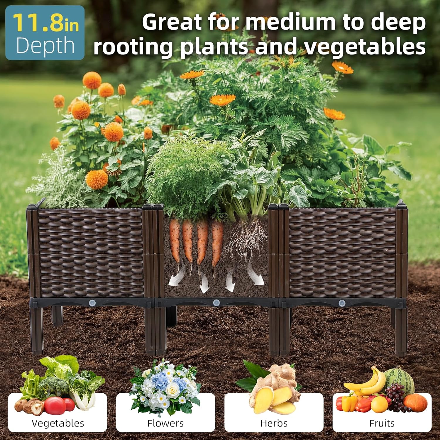 Fioriera da Giardino in Rattan - Self Watering Planter recensione e prezzo